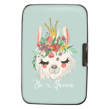 Fig Design Womens Be The Queen Llama RFID Wallet