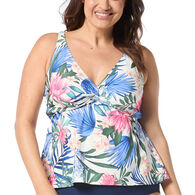 Beach House - Gabar - Swimwear Anywhere Women's Plus Size Willow Monterey Tropical Tankini Swimsuit Top
