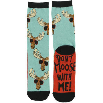 Lazy One Womens Dont Moose With Me Crew Sock