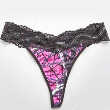 Wilderness Dreams Womens Muddy Girl Lace-Trimmed Thong