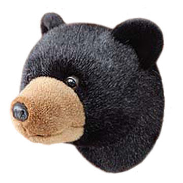 Stuffed Animal House Black Bear Junior Walltoy