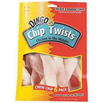 Dingo Chip Twists Dog Treat - 6 Pk.