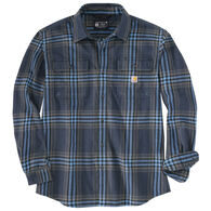 Carhartt Men's Loose Fit Heavyweight Plaid Flannel Long-Sleeve Shirt