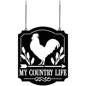 Carson Home Accents My Country Life Metal Garden Flag