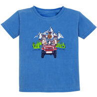 Lakeshirts Toddler Blue 84 Yeet It Moose Jeep Short-Sleeve T-Shirt