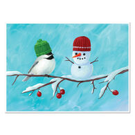 Allport Editions Chickadee Snowman Boxed Holiday Cards