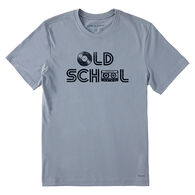 Life is Good Men's Old School Vinyl Cassette Crusher-LITE Short-Sleeve T-Shirt