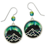 Left Hand Studios Sienna Sky and Adajio Jewelry Women's Aurora Borealis Mountain Earring