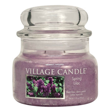 Village Candle Small Glass Jar Candle - Spring Lilac