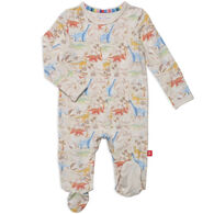 Magnetic Me Infant Boy's Ext-Roar-Dinary Modal Magnetic Parent Favorite Footie Pajama
