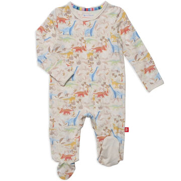 Magnetic Me Infant Boys Ext-Roar-Dinary Modal Magnetic Parent Favorite Footie Pajama