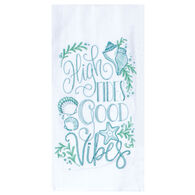Kay Dee Designs Beachcomber High Tides Embroidered Flour Sack Towel