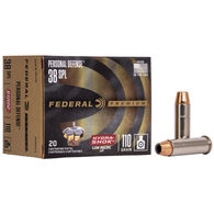 Federal Premium Personal Defense Hydra-Shok Low Recoil 38 Special 110 Grain JHP Handgun Ammo (20)
