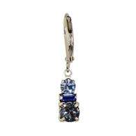 Baked Beads Women's Triple Stacked Crystal Earring