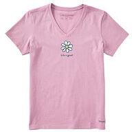 Life is Good Women's LIG Daisy Crusher Vee Short-Sleeve T-Shirt