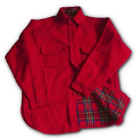 Johnson Woolen Mills Men's Flannel-Lined Button Long-Sleeve Shirt