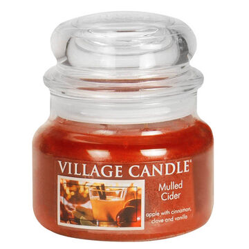 Village Candle Small Glass Jar Candle - Mulled Cider