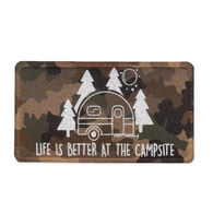 Camco Life Is Better At The Campsite Camo Welcome Mat