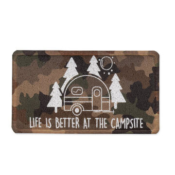 Camco Life Is Better At The Campsite Camo Welcome Mat