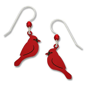 Left Hand Studios Sienna Sky and Adajio Jewelry Womens Red Cardinal Earring