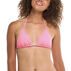 Eidon Womens Kali Solid Triangle Slider Bikini Swimsuit Top