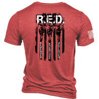 Nine Line Apparel Men's RED Remember Everyone Deployed Short-Sleeve Shirt