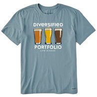 Life is Good Men's Diversified Portfolio Beer Crusher Short-Sleeve T-Shirt