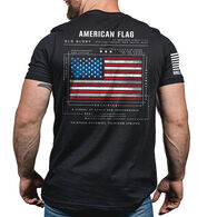 Nine Line Apparel Men's American Flag Schematic Short-Sleeve Shirt
