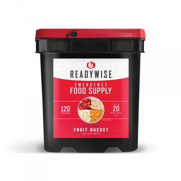 ReadyWise Emergency Food Supply 120 Serving Freeze Dried Fruit Bucket
