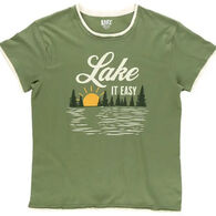Lazy One Women's Lake It Easy Regular Fit Short-Sleeve PJ T-Shirt
