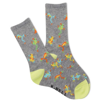 K. Bell Youth Rainforest Frogs Crew Sock