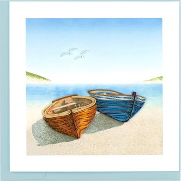 Quilling Card Boats Greeting Card