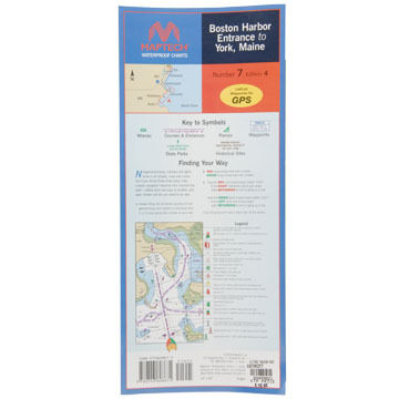 Maptech Folding Waterproof Chart - Boston Harbor Entrance to York, ME