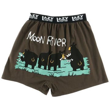 Lazy One Mens Critters Moon River Comical Boxer Short