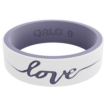 Qalo Womens Strata Love Silicone Ring