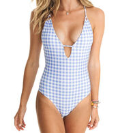 Southern Tide Women's Gingham One Piece Swimsuit