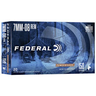 Federal Power-Shok 7mm-08 Remington 150 Grain JSP Rifle Ammo (20)