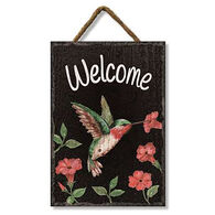 My Word! Welcome - Hummingbird Slate Impression