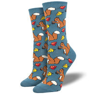 Socksmith Design Women's Squirrel Them Away Crew Sock