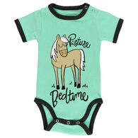 Lazy One Infant Pasture Bedtime Mint Horse Creeper Onesie