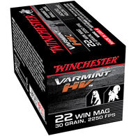 Winchester Varmint HV 22 Winchester Magnum 30 Grain JHP Ammo (50)
