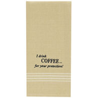 Park Designs I Drink Coffee Embroidered Dish Towel