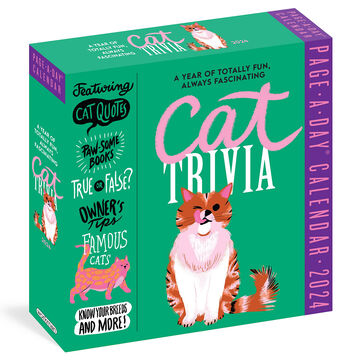 Cat Trivia 2024 Page-A-Day Calendar by Workman Publishing