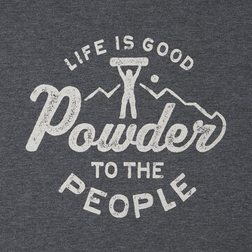 Life is Good Mens Powder To The People Cool Tee Long-Sleeve T-Shirt
