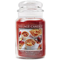 Village Candle Large Glass Jar Candle - Warm Maple Apple Crumble