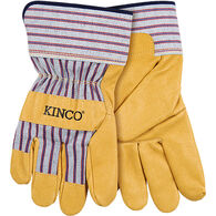 Kinco Men's Premium Grain Pigskin Palm Safety Cuff Work Glove