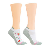 Dr. Motion Women's Mushroom Ankle Compression Sport Sock, 2/pk