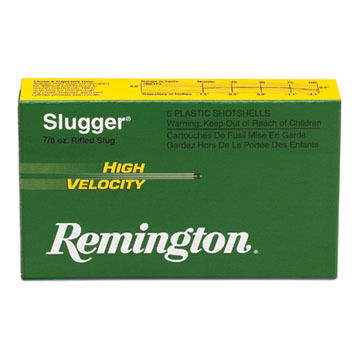 Remington Slugger High Velocity 12 GA 2-3/4 7/8 oz. Rifled Slug Ammo (5)