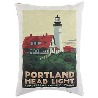 Maine Balsam Fir 4" x 6" Portland Head Light Pillow