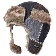 Everest Designs Women's Patchwork Faux Fur Earflap Hat